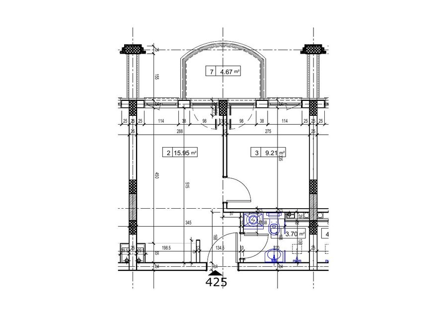 Rohmaterial: Grundriss (anonymisiert)