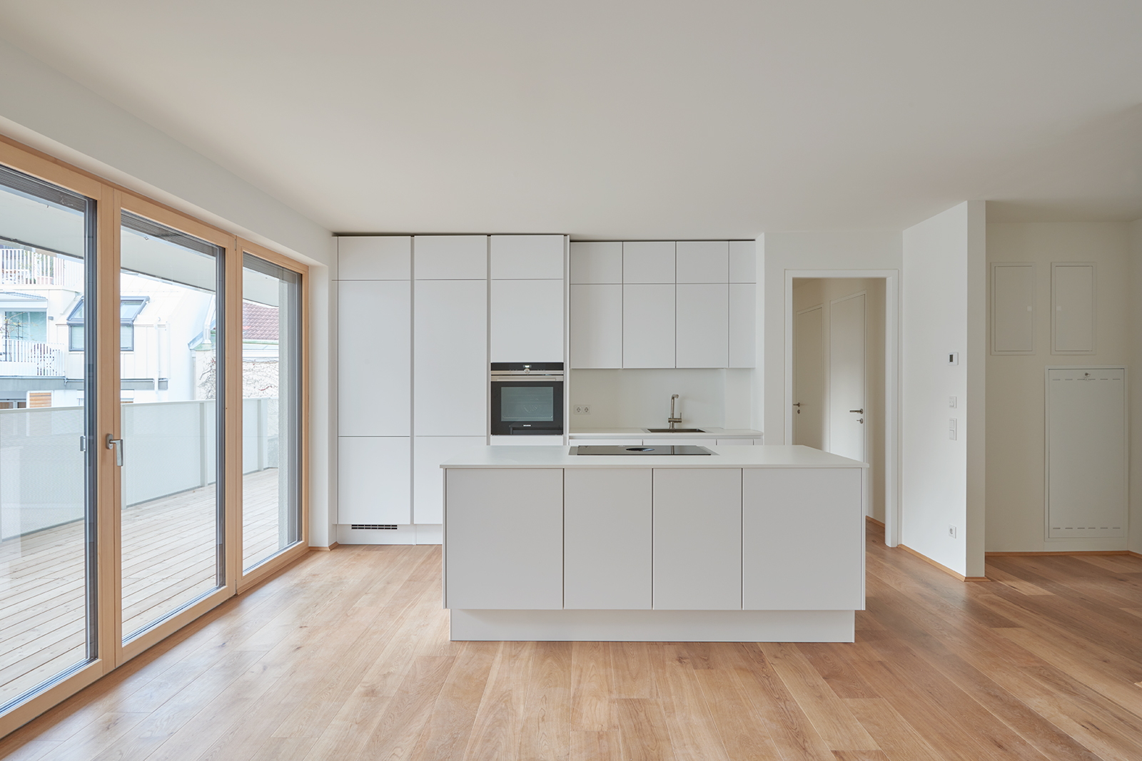 Neubau Währing - Küche mit Kochinsel